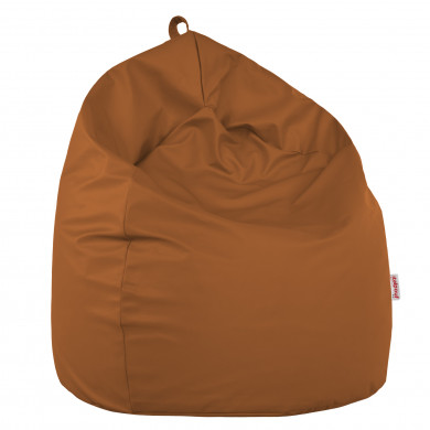 Marron clair Pouf Poire simili-cuir