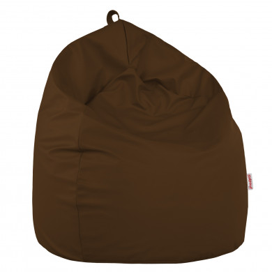 Marron Pouf Poire simili-cuir