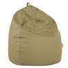Beige Pouf Poire simili-cuir