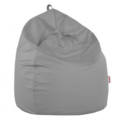 Gris clair Pouf Poire simili-cuir