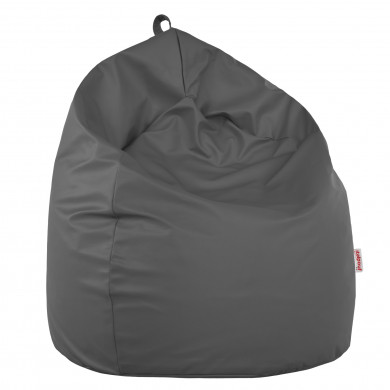 Gris Pouf Poire simili-cuir