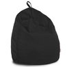 Noir Pouf Poire Enfants velours