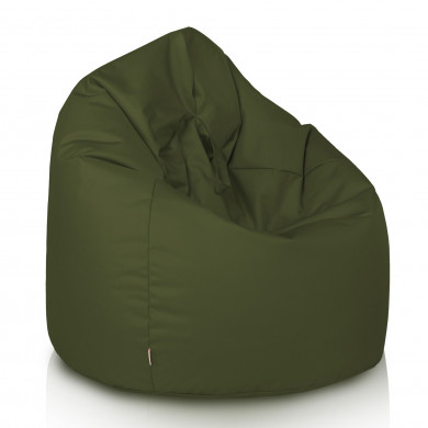 Vert foncé Pouf Poire nylon