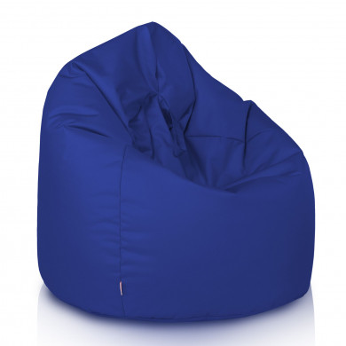 Bleu foncé Pouf Poire nylon