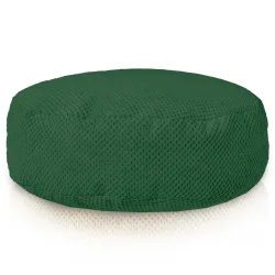 Pouf Repose-pieds Rond - Velours Texturé Dot