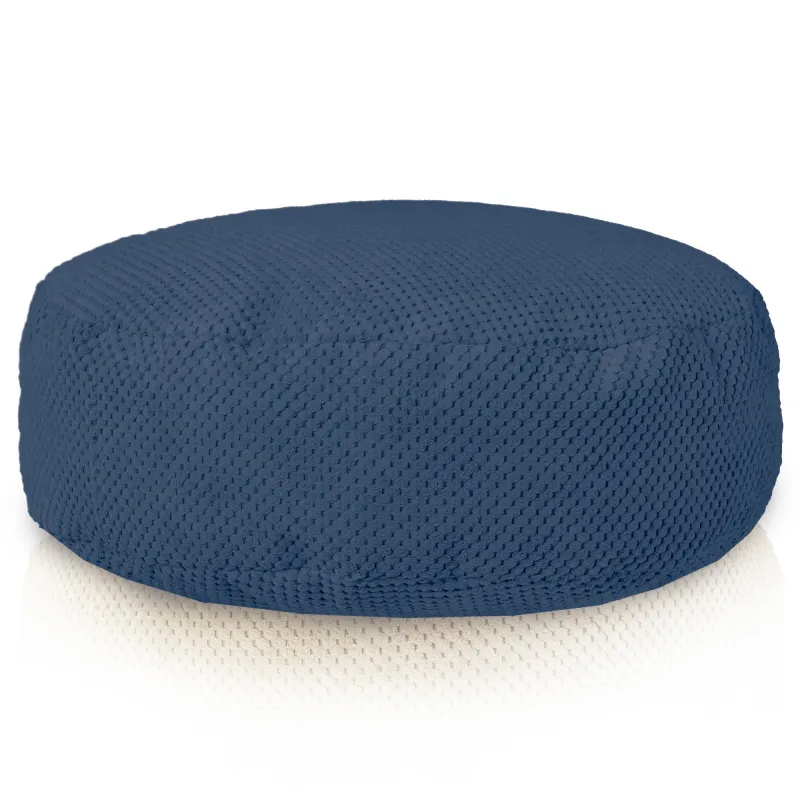 Pouf Repose-pieds Rond - Velours Texturé Dot – vue 6