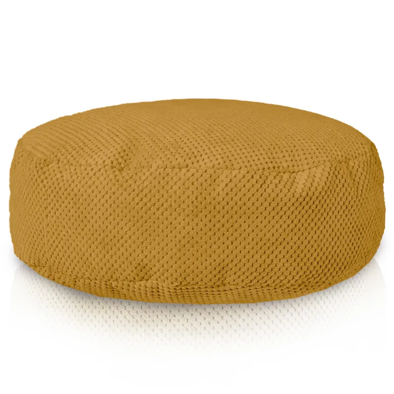 Pouf Repose-pieds Rond - Velours Texturé Dot – vue 3