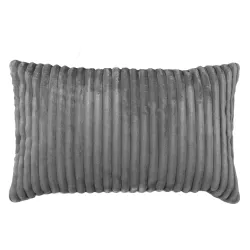 Coussin décoratif rectangulaire - Velours À Grosses Côtes Royal