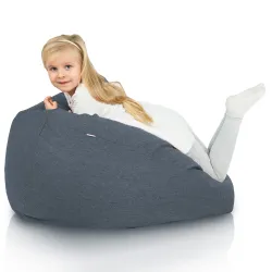 Pouf Poire L pour Enfants - Tissu Recyclé – vue 3