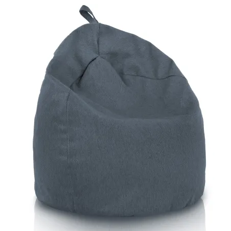 Pouf Poire L pour enfants - tissu recyclé, parfait pour la chambre des enfants