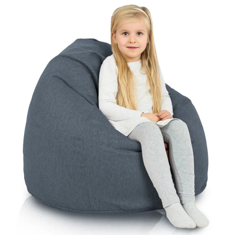 Pouf Poire L pour Enfants - Tissu Recyclé – vue 4