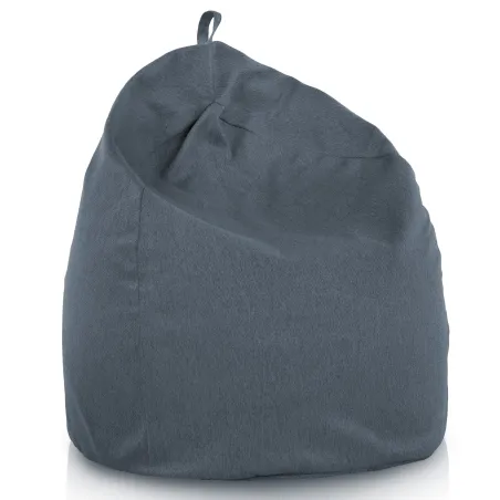 Pouf Poire XL Standard en tissu recyclé, idéal pour la détente à la maison