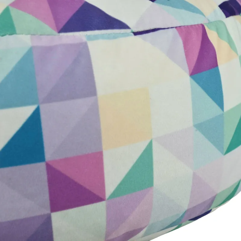 Pouf Repose-pieds Rond - Tissu Imprimé Premium – vue 84
