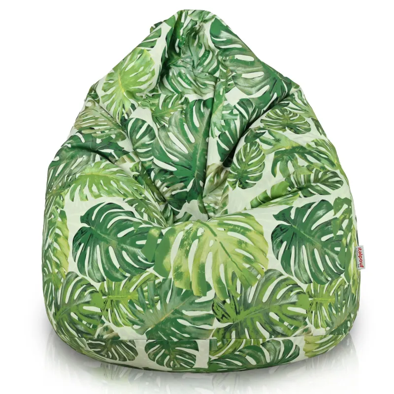 Pouf Poire L pour enfants - Tissu Imprimé Premium – vue 3
