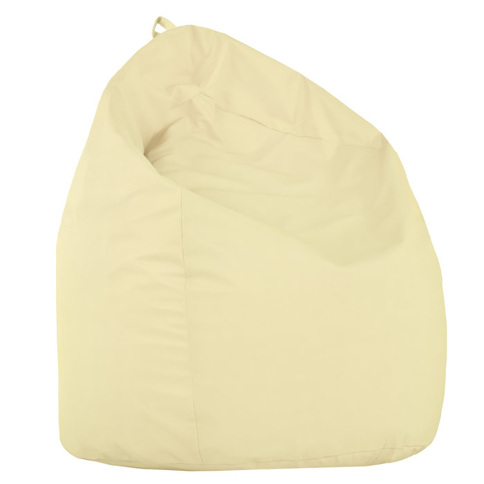 Crème Pouf Poire XL simili-cuir