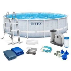 Piscine de Jardin Armature Acier 488 x 122 cm 12-en-1 Intex 26746