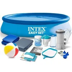 Piscine de jardin tubulaire 366 x 76 cm set 15 en 1 INTEX 28132