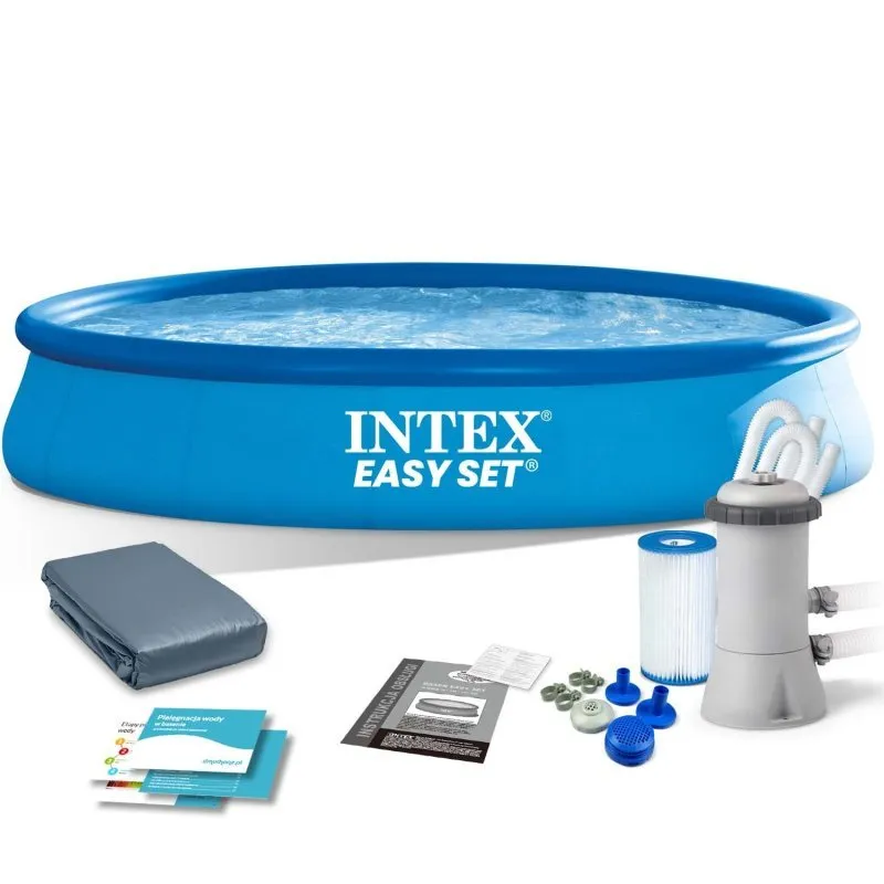 piscine  d'expansion de jardin avec pompe 457 x 84 cm 4in1 INTEX 28158.