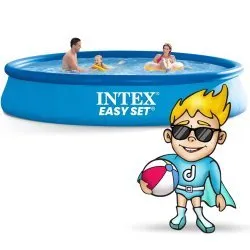 piscine  d'expansion de jardin avec pompe 457 x 84 cm 4in1 INTEX 28158.