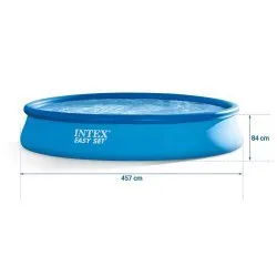 piscine  d'expansion de jardin avec pompe 457 x 84 cm 4in1 INTEX 28158.