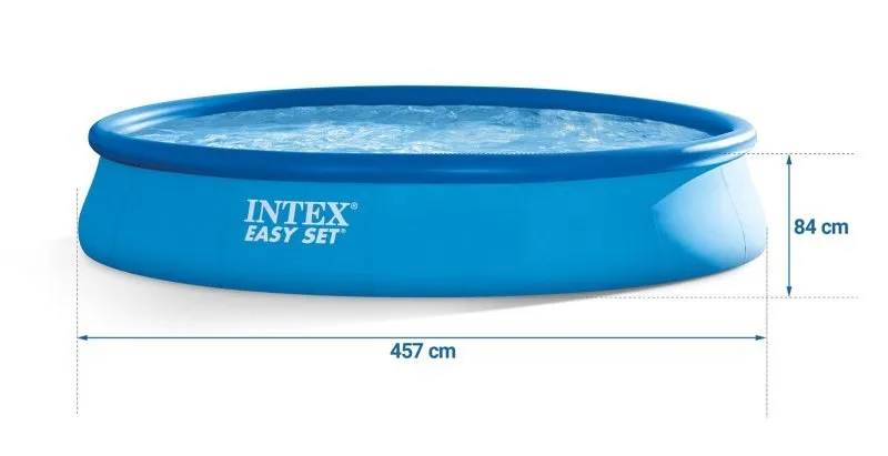 Piscine à rallonge de jardin 457 x 84 cm 9in1 INTEX 28158