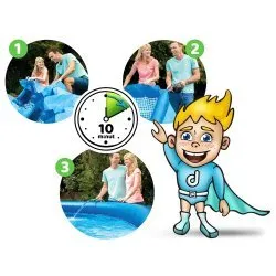 Piscine extensible 366 x 76 cm 4 en 1 INTEX 28132.