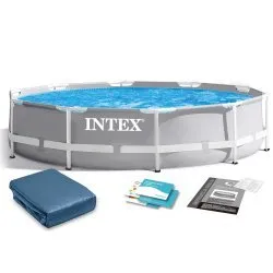 Piscine de jardin tubulaire 305 x 76 cm ensemble 6-en-1 INTEX 26700