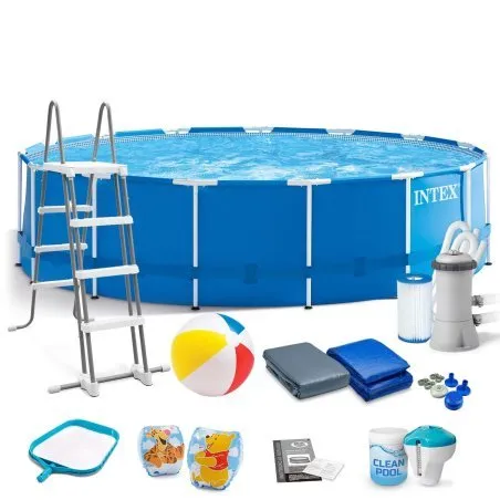 piscine hors sol à tubulaire 457 x 122 cm 17in1 INTEX 28242