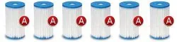 6 x Filtre pour pompe Type A INTEX 29000.