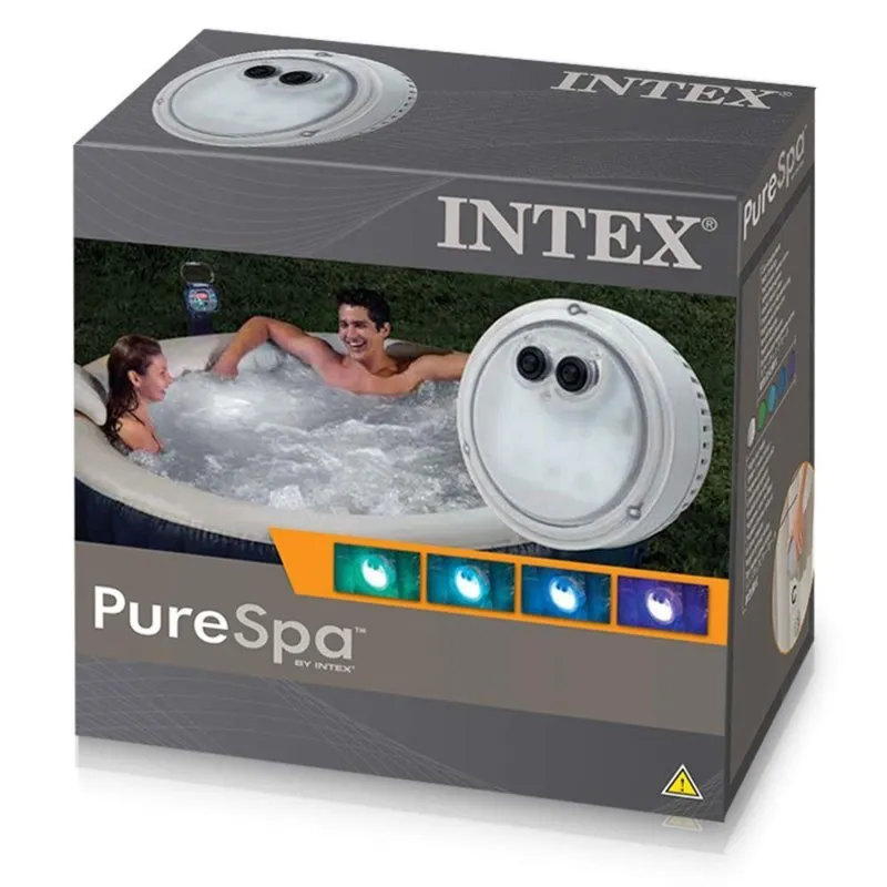 Lampe LED multicolore INTEX 28503, idéale pour une utilisation dans le jardin