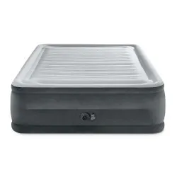 Matelas gonflable 203x152x56cm avec pompe intégrée, parfait pour les invités
