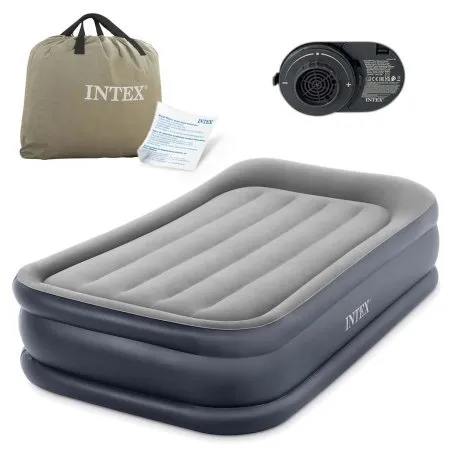 Matelas gonflable 191x99x42 avec pompe électrique intégrée, parfait pour le camping