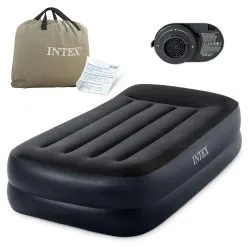 Matelas Velours 191x99x42 cm avec Pompe Électrique Intégrée INTEX 64122ND
