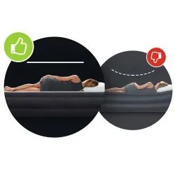 Matelas gonflable 203x152x33 avec pompe électrique intégrée INTEX 67770ND.