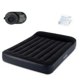 Matelas gonflable avec pompe électrique intégrée, idéal pour le camping