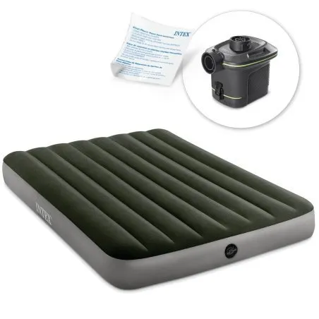 Matelas gonflable avec pompe électrique 191 x 137 cm, idéal pour les invités