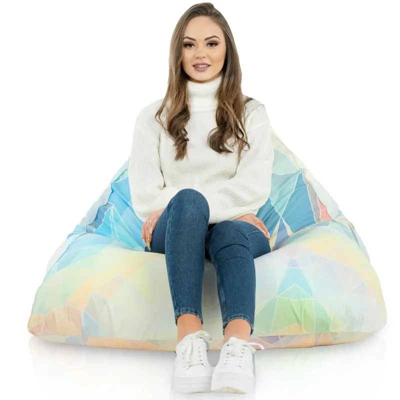 Pouf Poire de Sol XL Bermuda - Tissu Imprimé Premium – vue 40