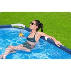 Bestway 56405N 400 x 211 x 81 cm 15in1 piscine de jardin à crémaillère