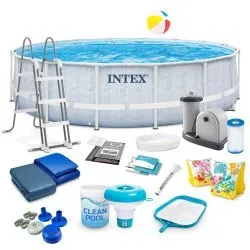 Piscine de Jardin Cadre 488 x 122 cm 18in1 Intex 26746