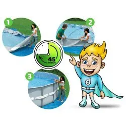 488 x 122 cm 18in1 Intex cadre piscine de jardin 26746