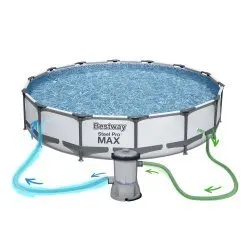 427 x 84 cm Piscine Tubulaire jardin set 17in1 Bestway 56595.