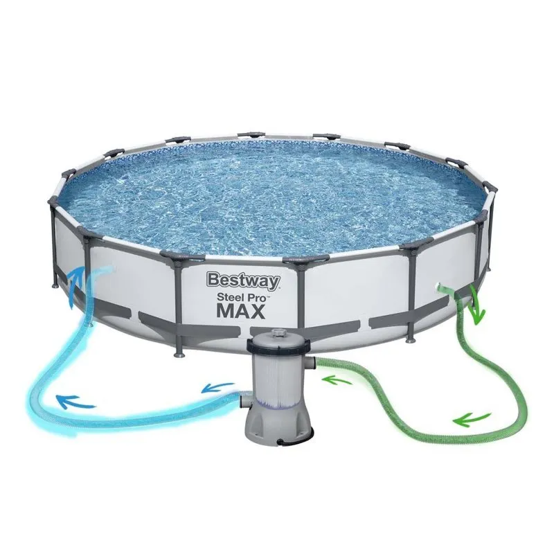 427 x 84 cm Piscine Tubulaire jardin set 17in1 Bestway 56595.