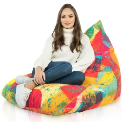 Pouf Poire de Sol XL Bermuda - Tissu Imprimé Premium – vue 60