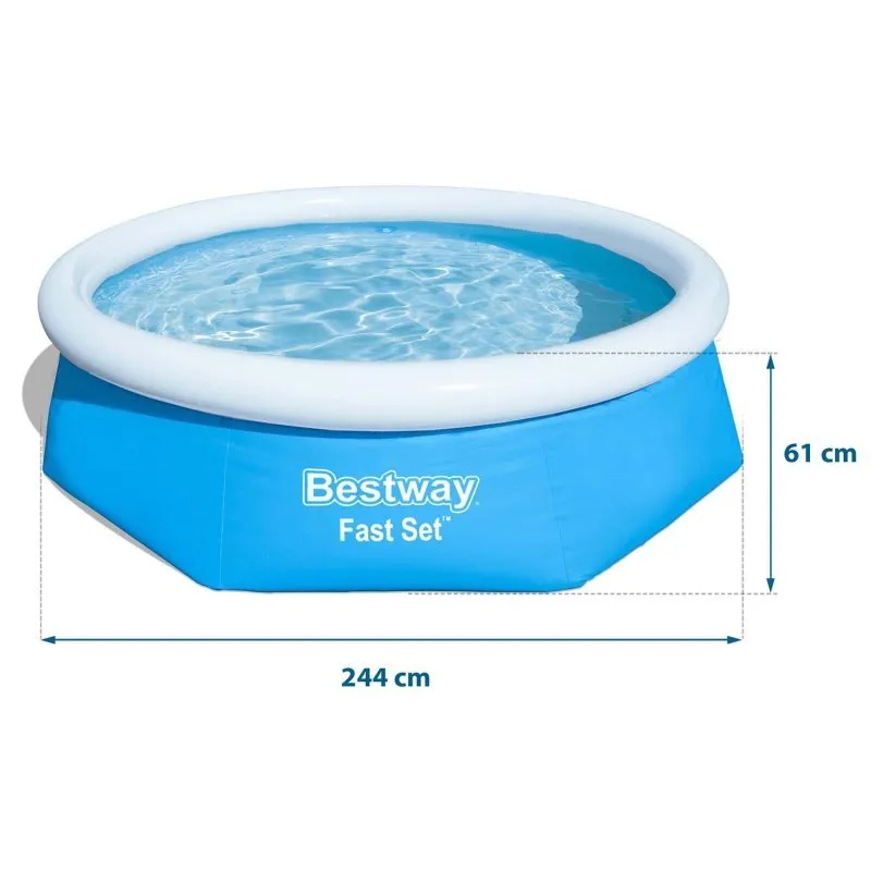 244 x 61 cm Bestway 57448 piscine extensible.