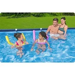 piscine hors sol à tubulaire 400 x 211 x 81 cm 4in1 Bestway 56405N.