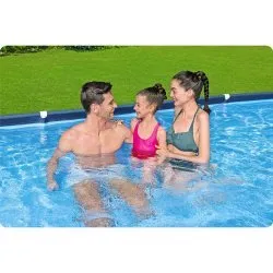 piscine hors sol à tubulaire 400 x 211 x 81 cm 4in1 Bestway 56405N.