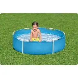 Piscine ronde à crémaillère pour enfant 152 x 38 cm Bestway 56283.