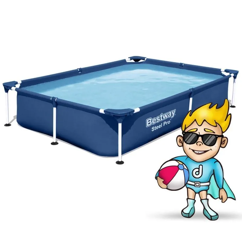 piscine tubulaire rectangulaire 221 x 150 x 43 cm Bestway 56401N.