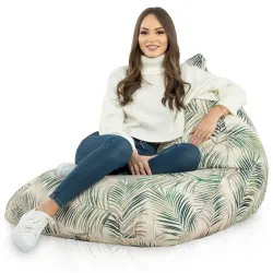 Pouf Poire de Sol XL Bermuda - Tissu Imprimé Premium – vue 63