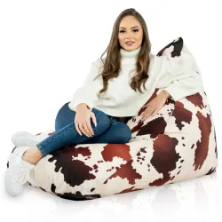 Chic pouf macchiato parfait pour se détendre à l'extérieur ou à l'intérieur